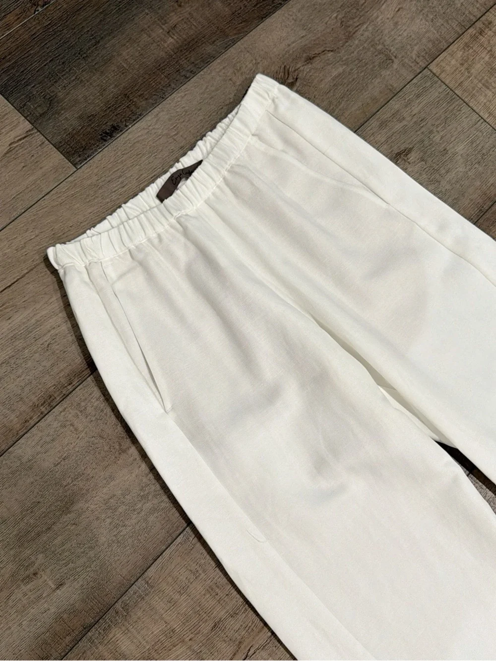 Enza Costa twill everywhere pant in off white - Picture 3 of 7